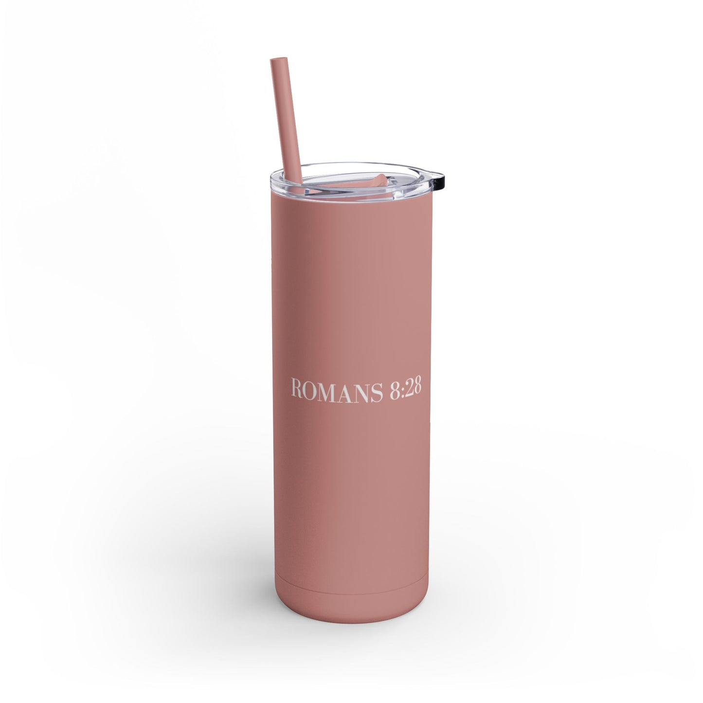 Tumbler - Purpose Made Strong Matte 20oz with Romans 8:28 Bible Verse