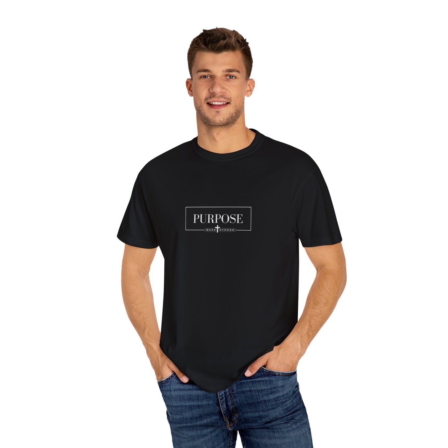 Comfort Colors T-shirt with Signature Purpose Made Strong Logo