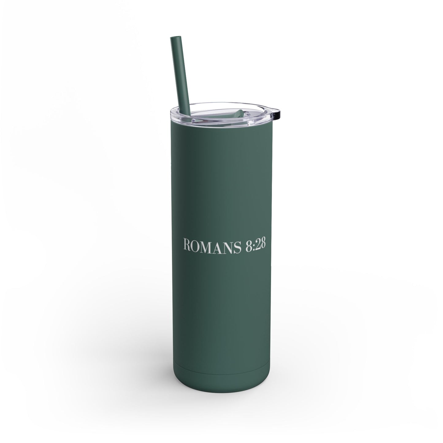 Tumbler - Purpose Made Strong Matte 20oz with Romans 8:28 Bible Verse