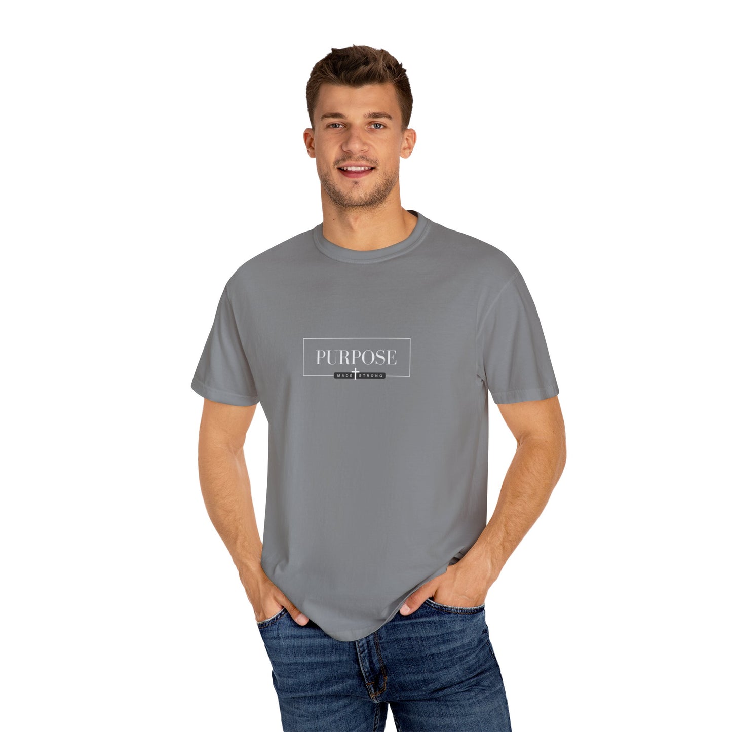 Comfort Colors T-shirt with Signature Purpose Made Strong Logo