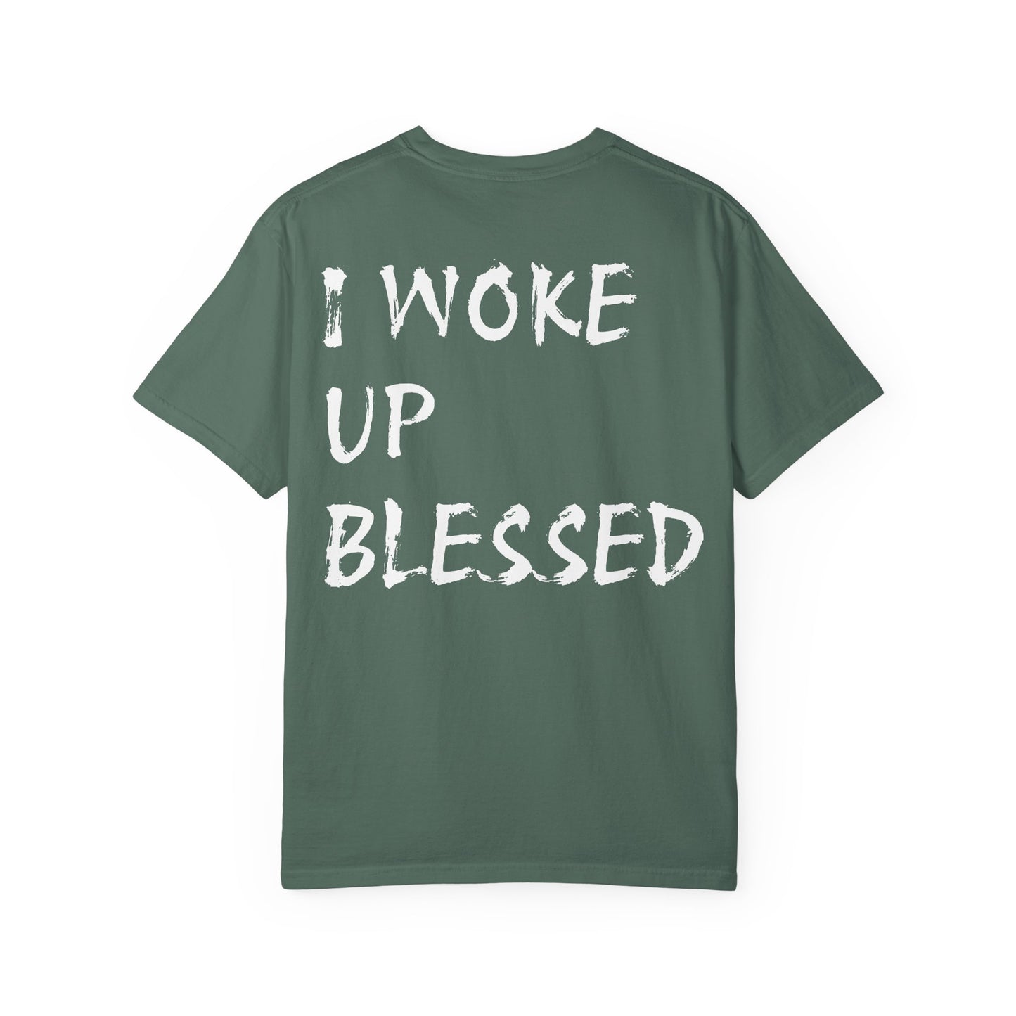 Christian Faith Comfort Colors T-shirt - 'I Woke Up Blessed'
