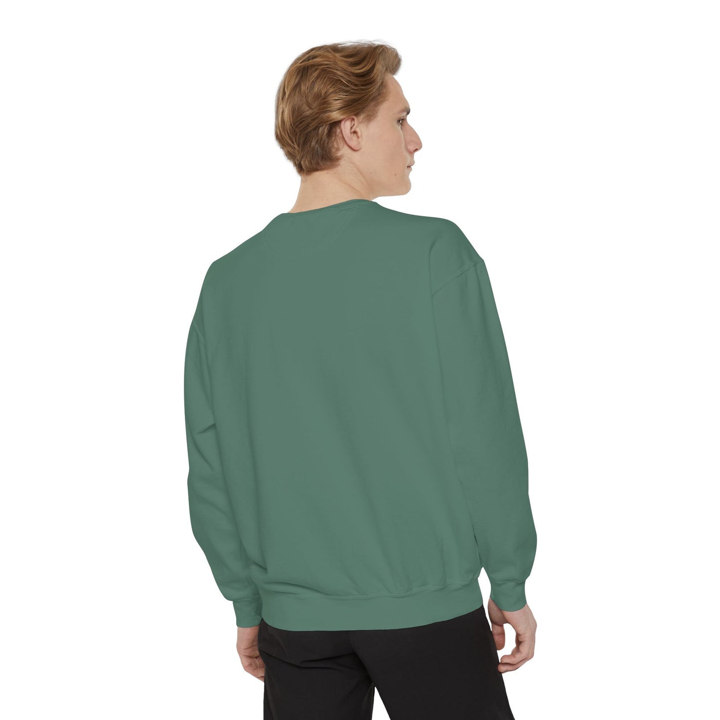 Embroidered Jesus is King Sweatshirt - Unisex Garment-Dyed Comfort Colors