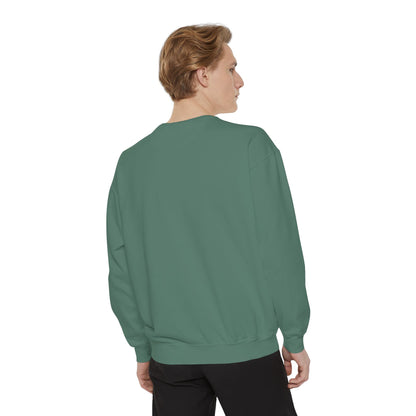Embroidered Jesus is King Sweatshirt - Unisex Garment-Dyed Comfort Colors