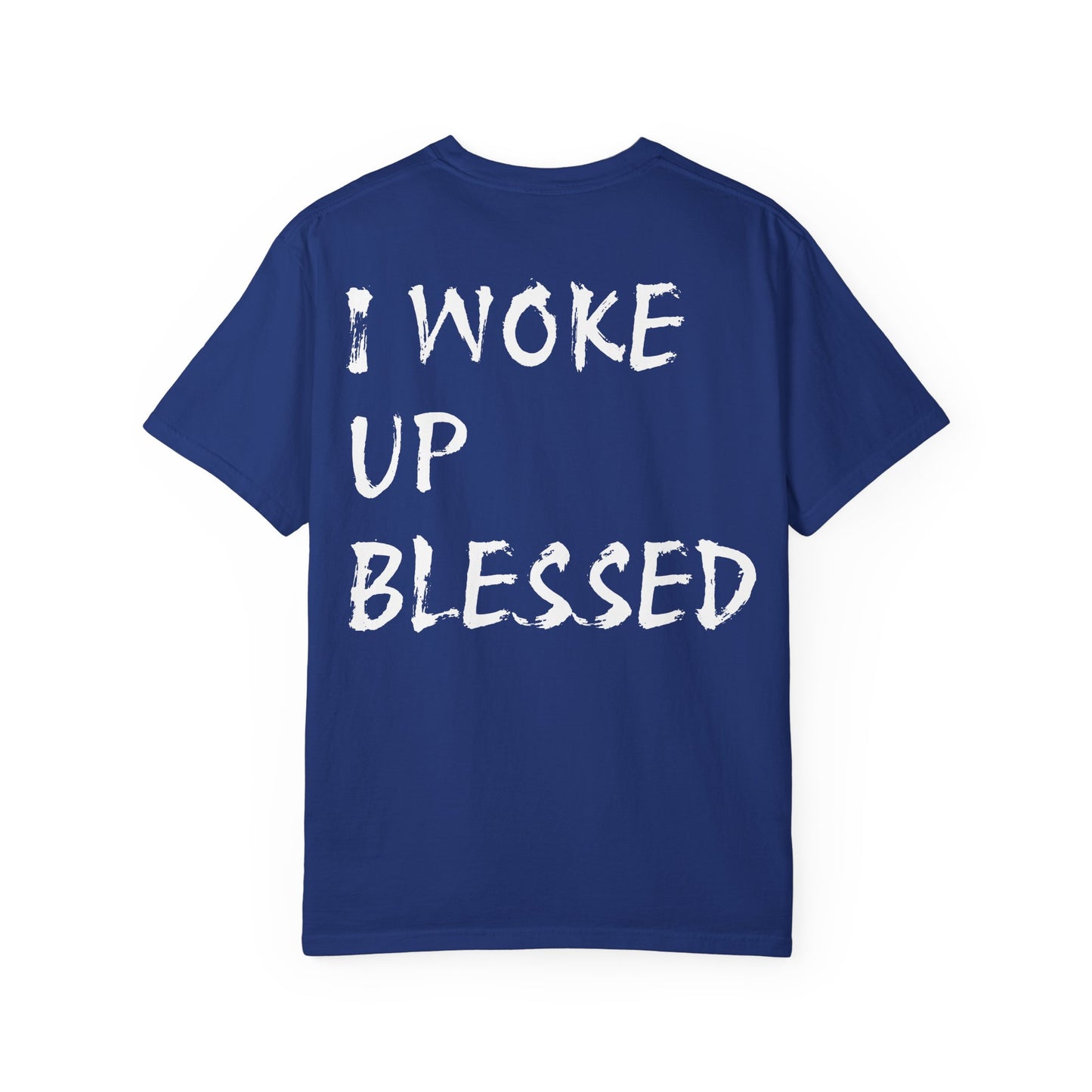 Christian Faith Comfort Colors T-shirt - 'I Woke Up Blessed'