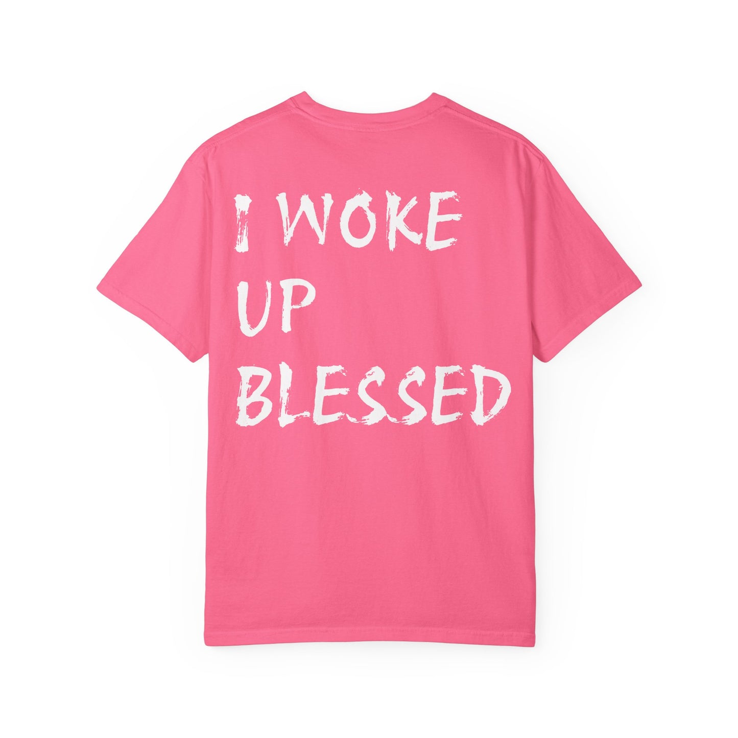 Christian Faith Comfort Colors T-shirt - 'I Woke Up Blessed'
