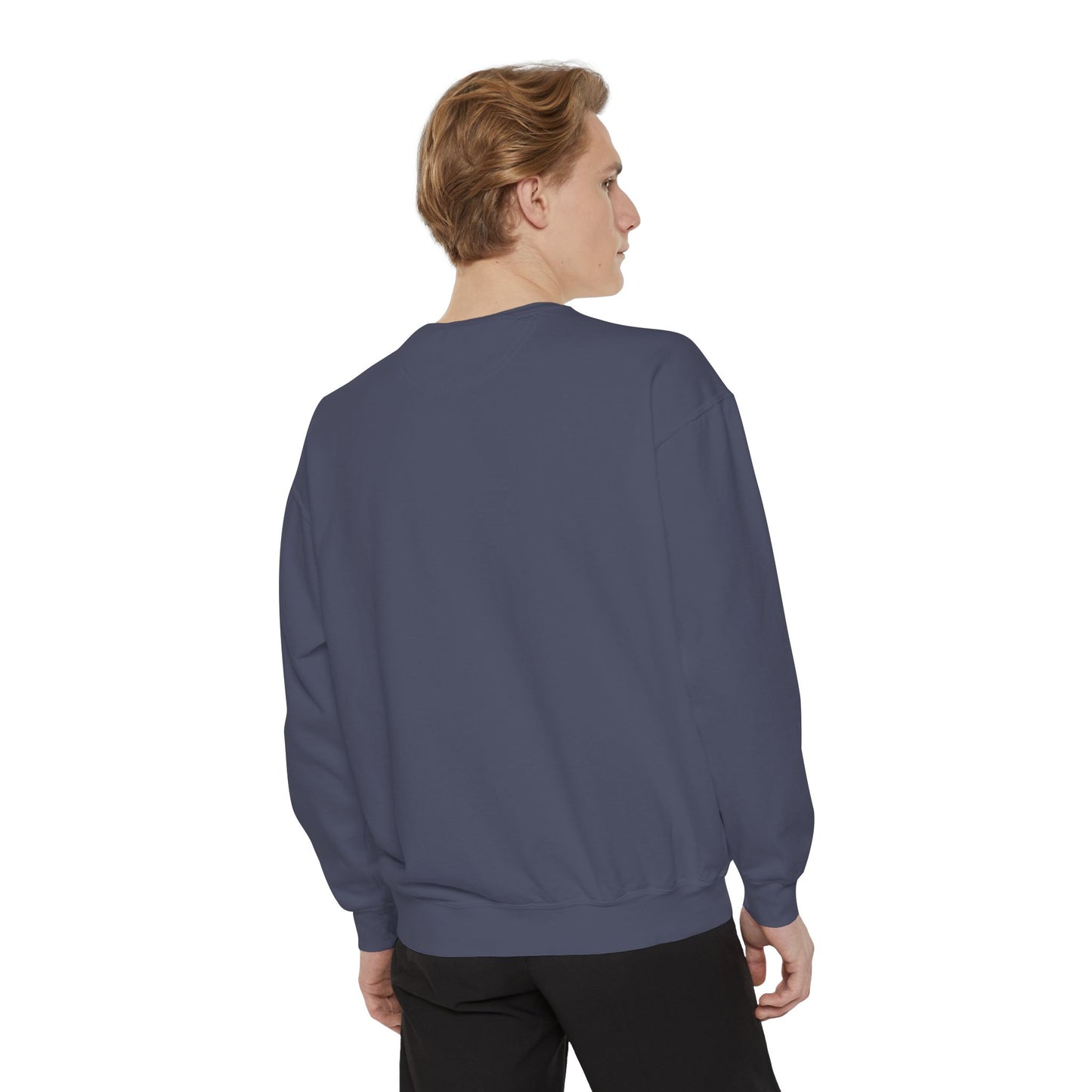 Embroidered Jesus is King Sweatshirt - Unisex Garment-Dyed Comfort Colors