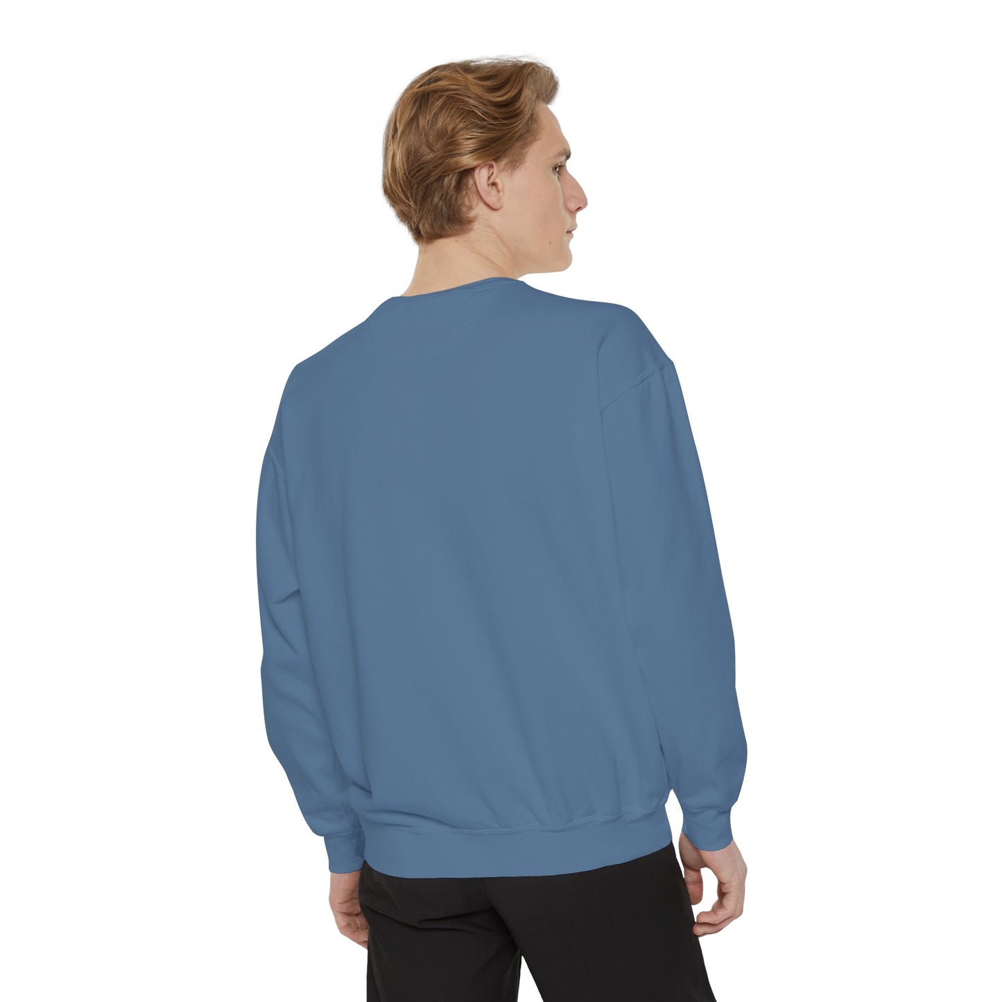 Embroidered Jesus is King Sweatshirt - Unisex Garment-Dyed Comfort Colors