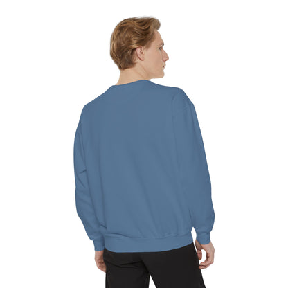 Embroidered Jesus is King Sweatshirt - Unisex Garment-Dyed Comfort Colors