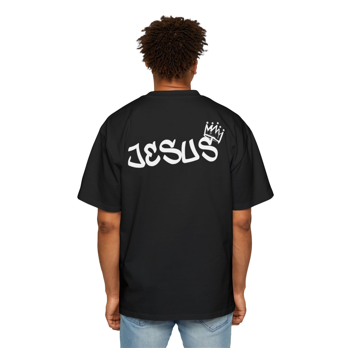 Oversized Tee King Jesus Christian T-Shirt