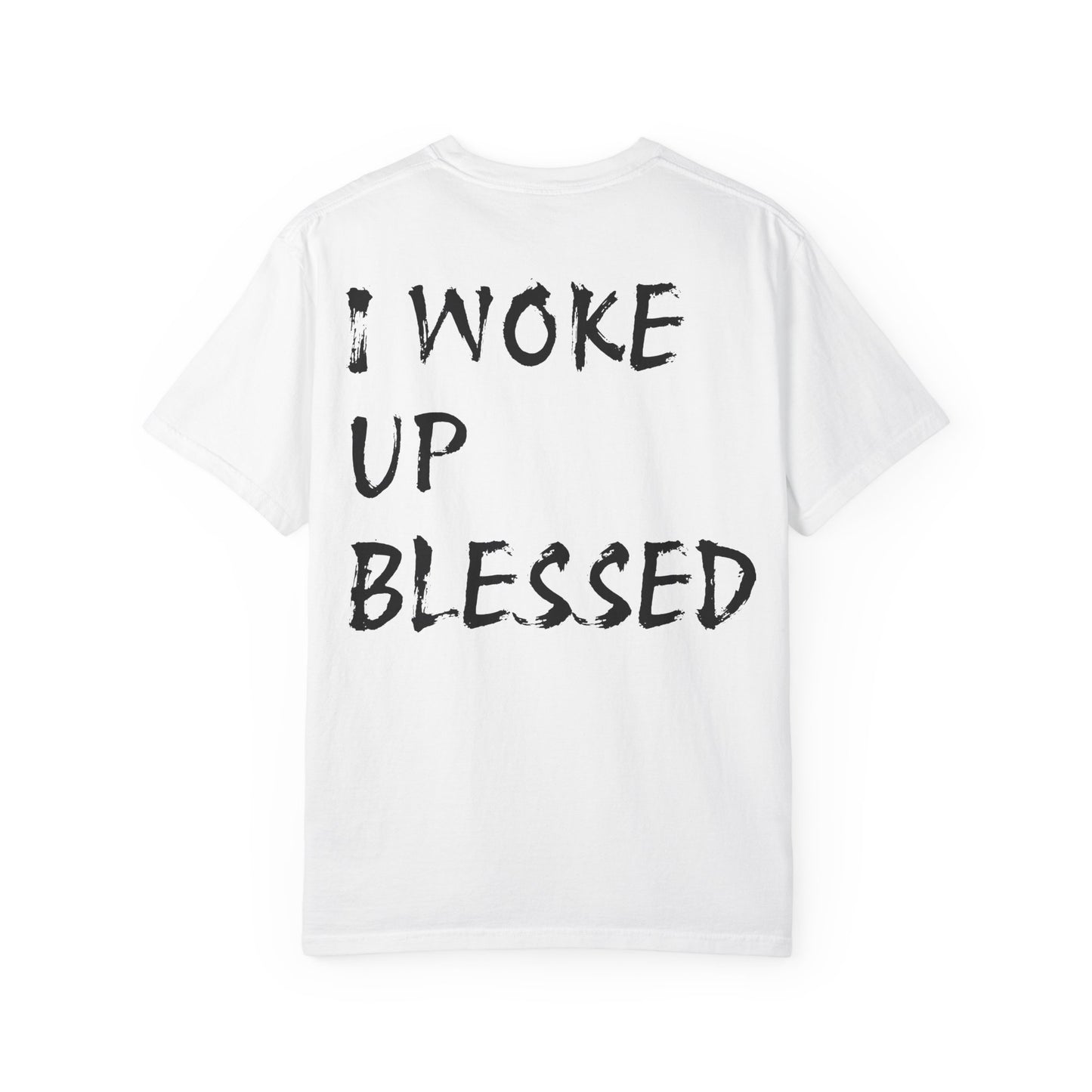 Christian Faith Comfort Colors T-shirt - 'I Woke Up Blessed'