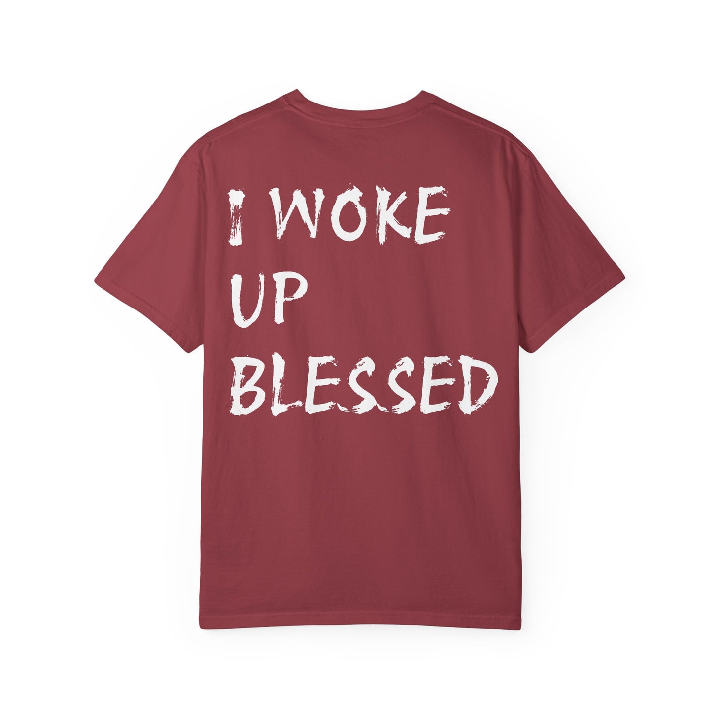 Christian Faith Comfort Colors T-shirt - 'I Woke Up Blessed'