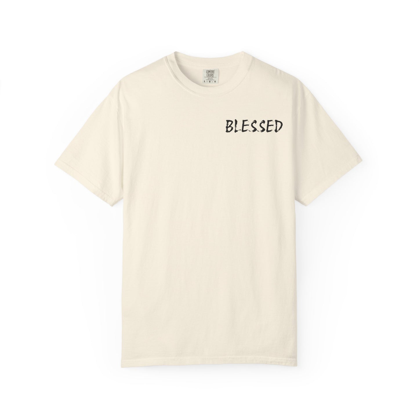 Christian Faith Comfort Colors T-shirt - 'I Woke Up Blessed'