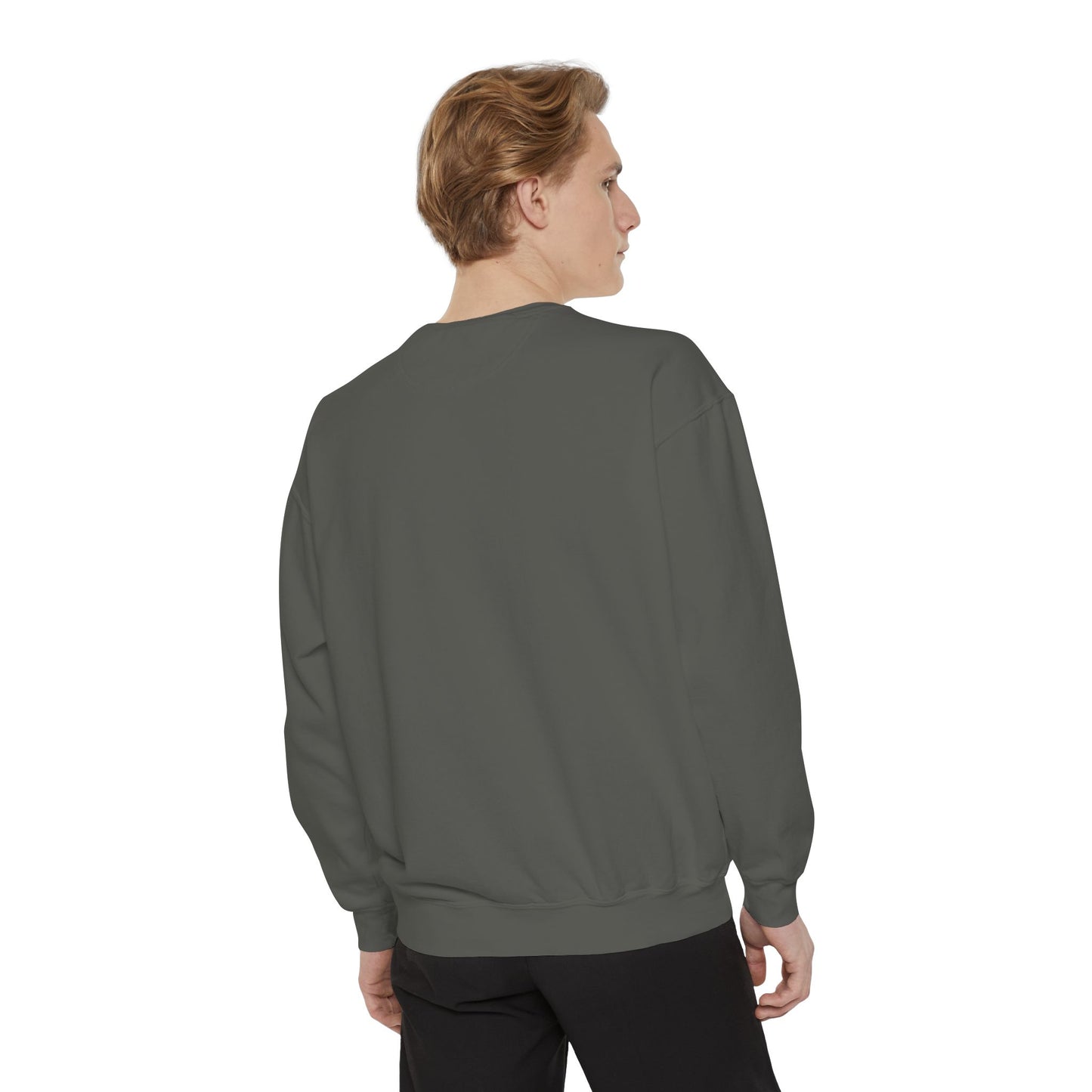 Embroidered Jesus is King Sweatshirt - Unisex Garment-Dyed Comfort Colors