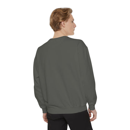 Embroidered Jesus is King Sweatshirt - Unisex Garment-Dyed Comfort Colors
