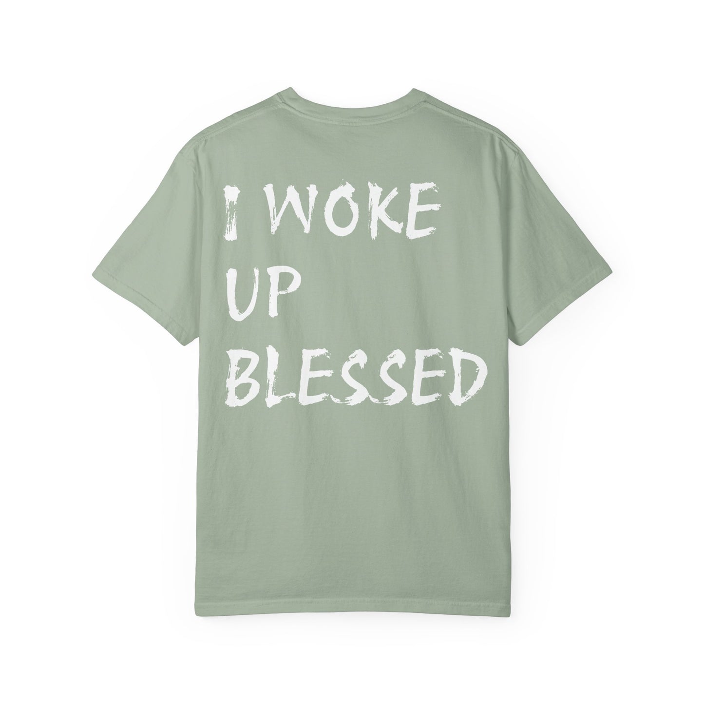 Christian Faith Comfort Colors T-shirt - 'I Woke Up Blessed'
